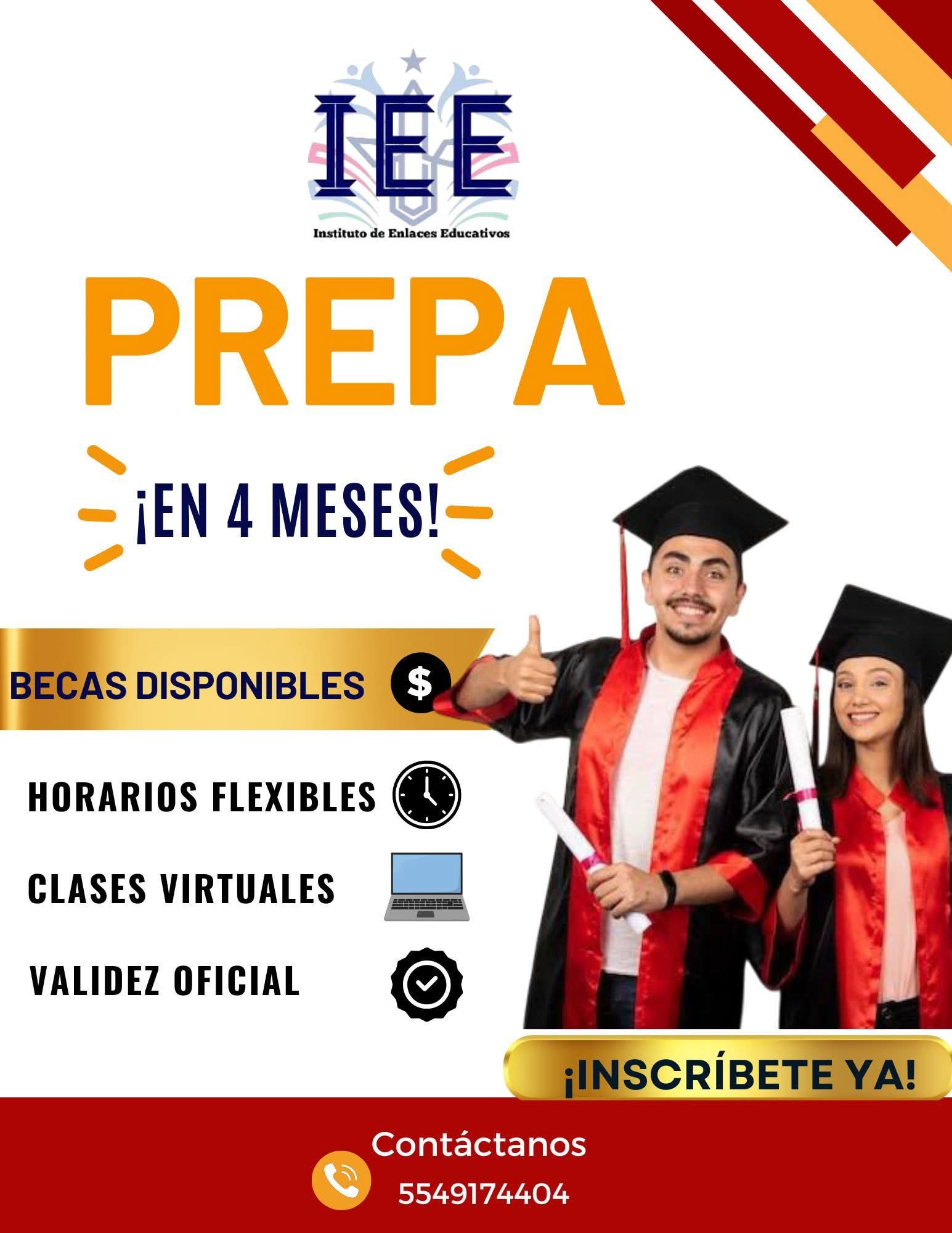 ¡Preparatoria en 3 meses!