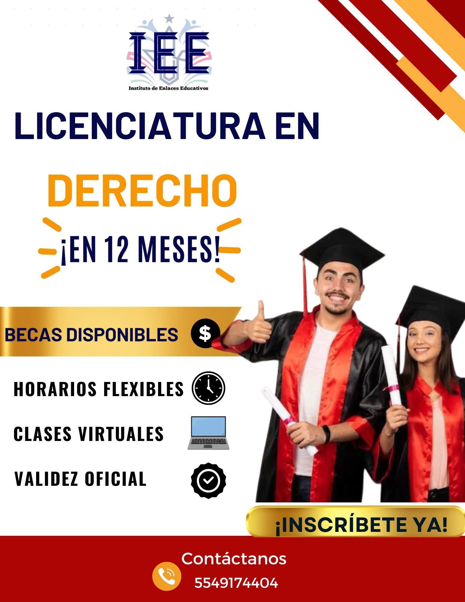 ¡Licenciatura en Derecho!