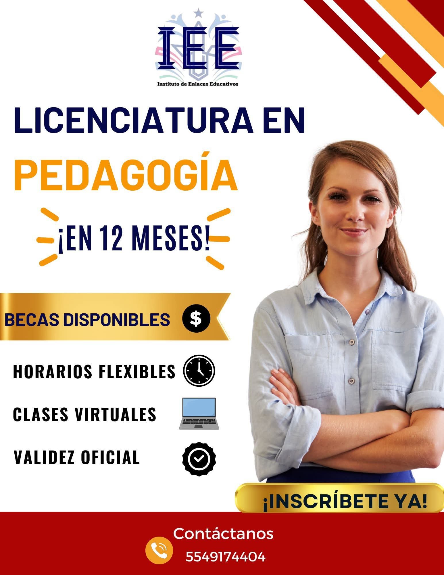 ¡Licenciatura en Pedagogía!